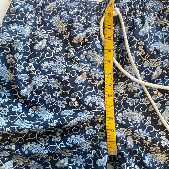 J. McLaughlin Swim Trunks Mens XL Navy Paisley Floral Swimming Board Shorts - Picture 7 of 8